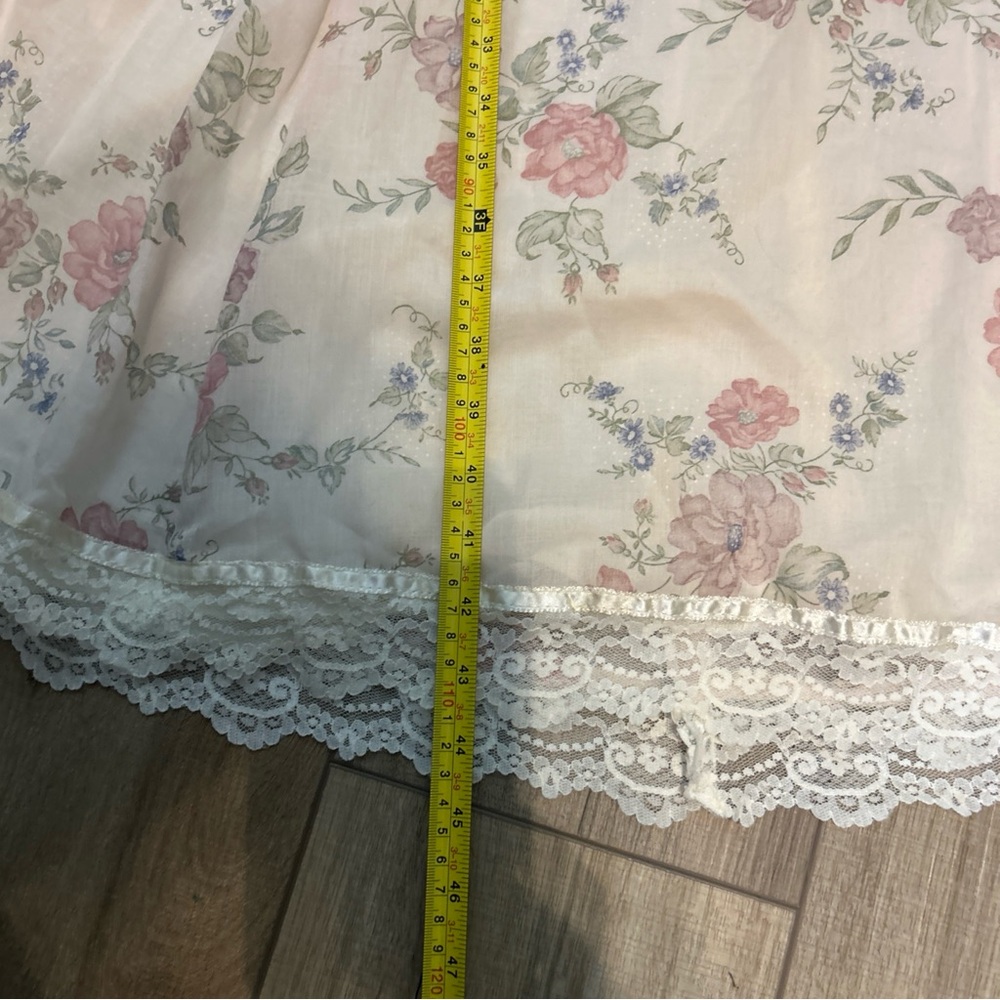 Gunne Sax Floral Dress Fairy Whimsy Romantic Feminine Coquette Lace Trim Size 13 - Picture 8 of 12